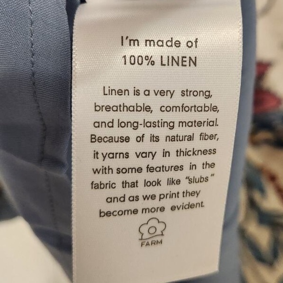 Farm Rio- Romantic Lightness Short Sleeve, embroidered Midi Dress size S - NWOT - Picture 9 of 9